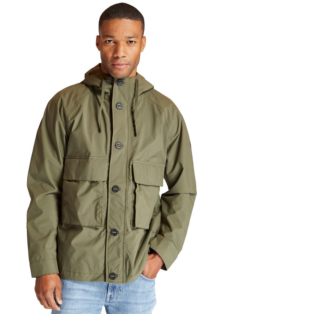 Chaquetas Timberland Argentina Hombre - Ecoriginal Waterproof Worker - Verde Oliva - KBYSNH-051